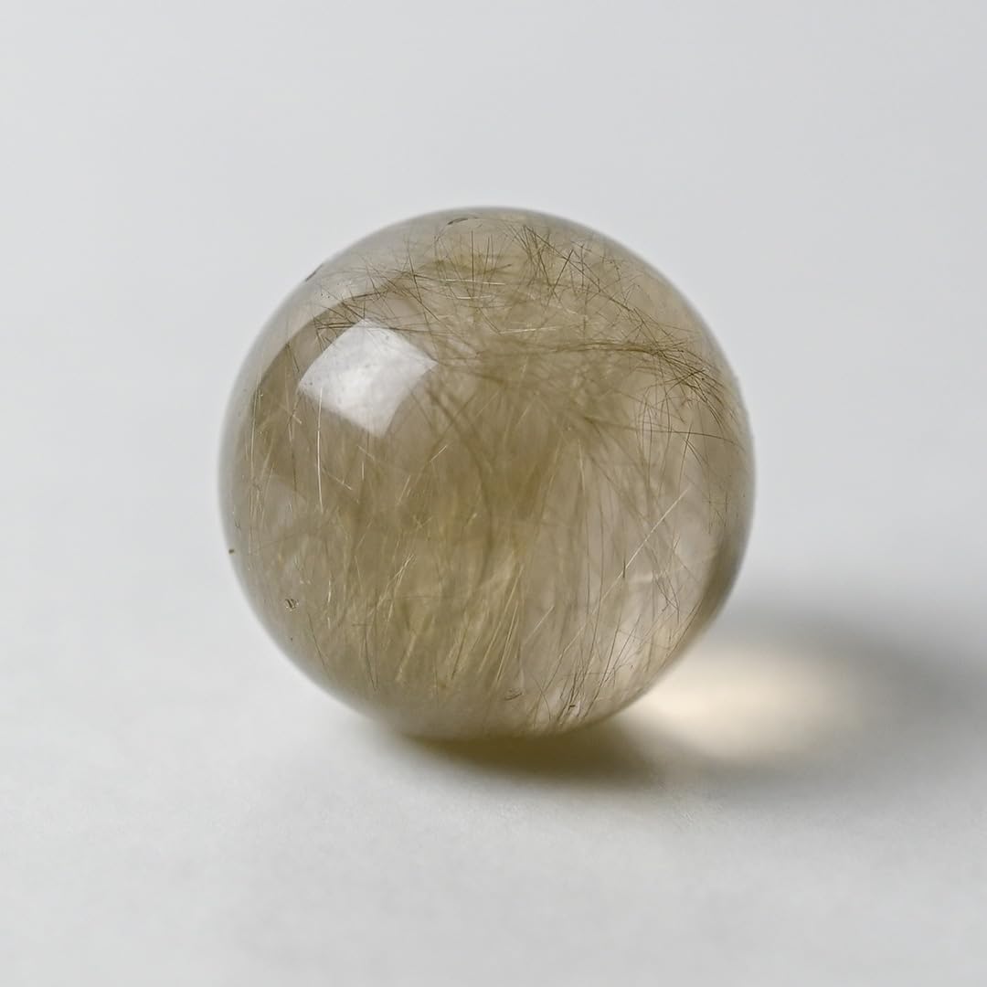 Amazon.co.jp: 【英雅堂】ルチルクォーツ 丸玉 スフィア 17mm玉 6.9g