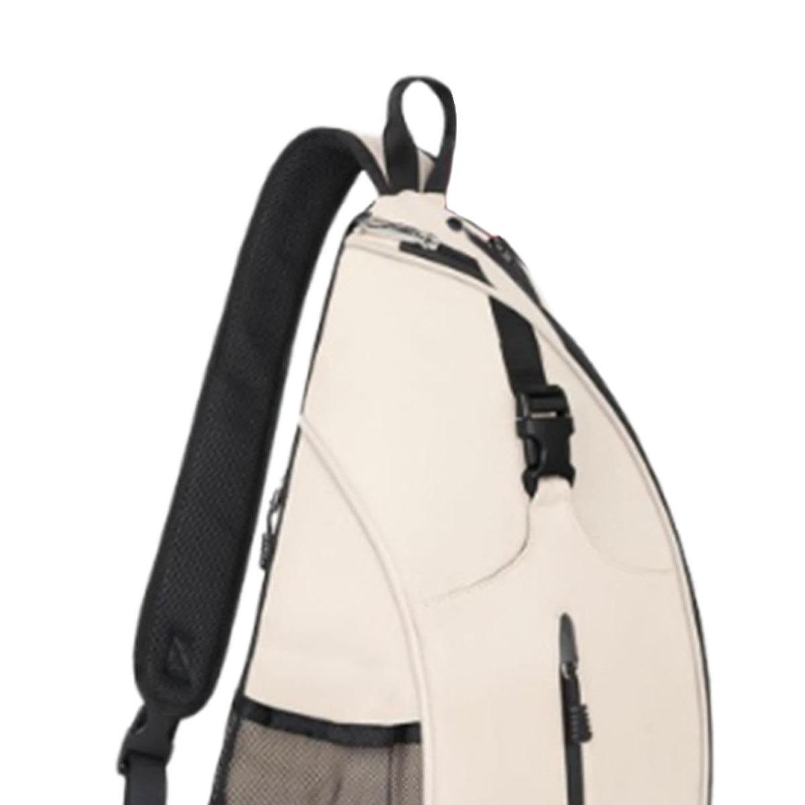 Menolana Tennis Bag Crossbody Bag,Professional Badminton Racquet Storage,Protect Rackets for Beginners Adults Tennis Player Women Men, beige