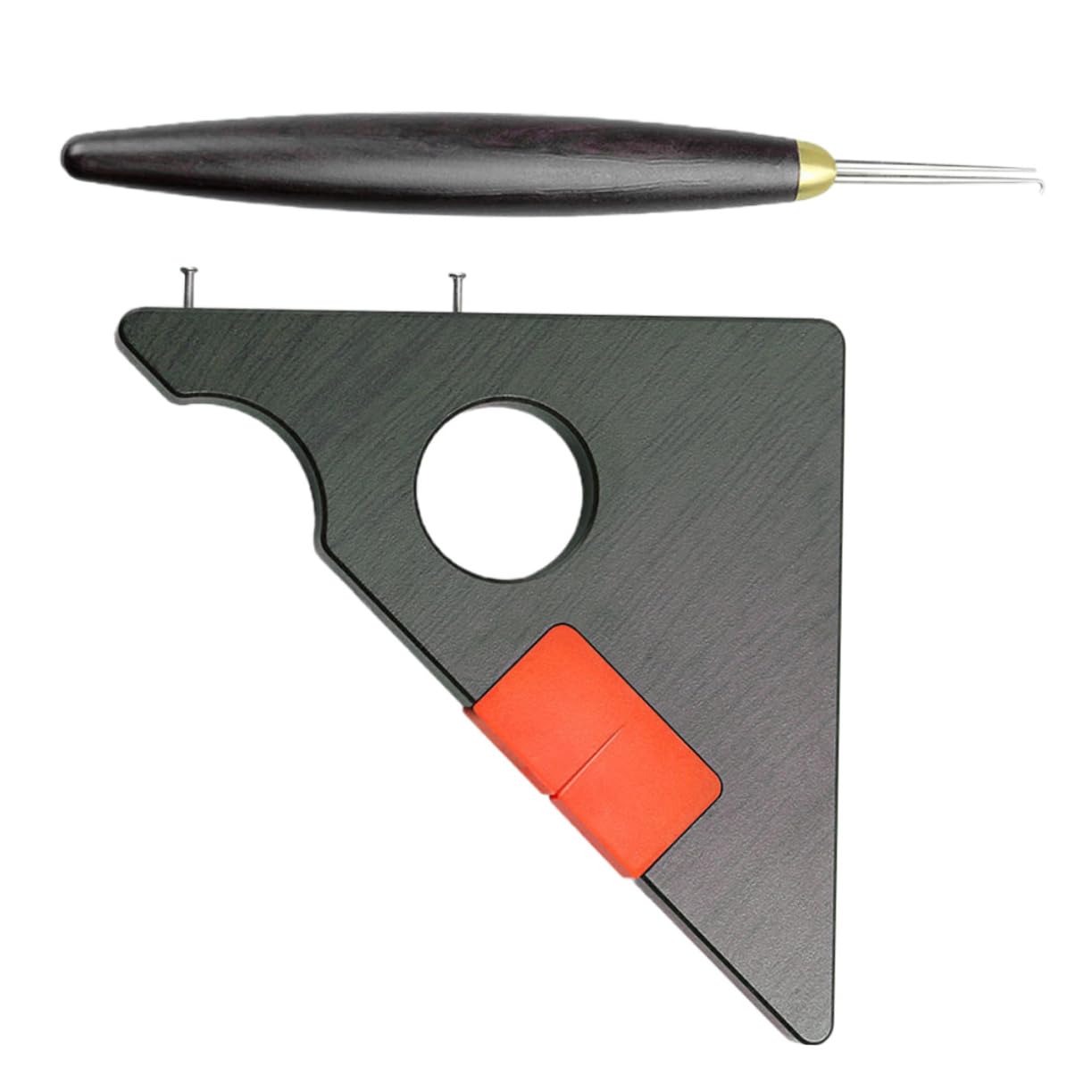 HANABASS Angelschnur-Knoter Entfernungsmaßlineal für Angelschnur magnetisches Werkzeug Fishing Tackle Fishing Accessories Angelleine Angelschnur messen Lineal Angelzubehör Plastik