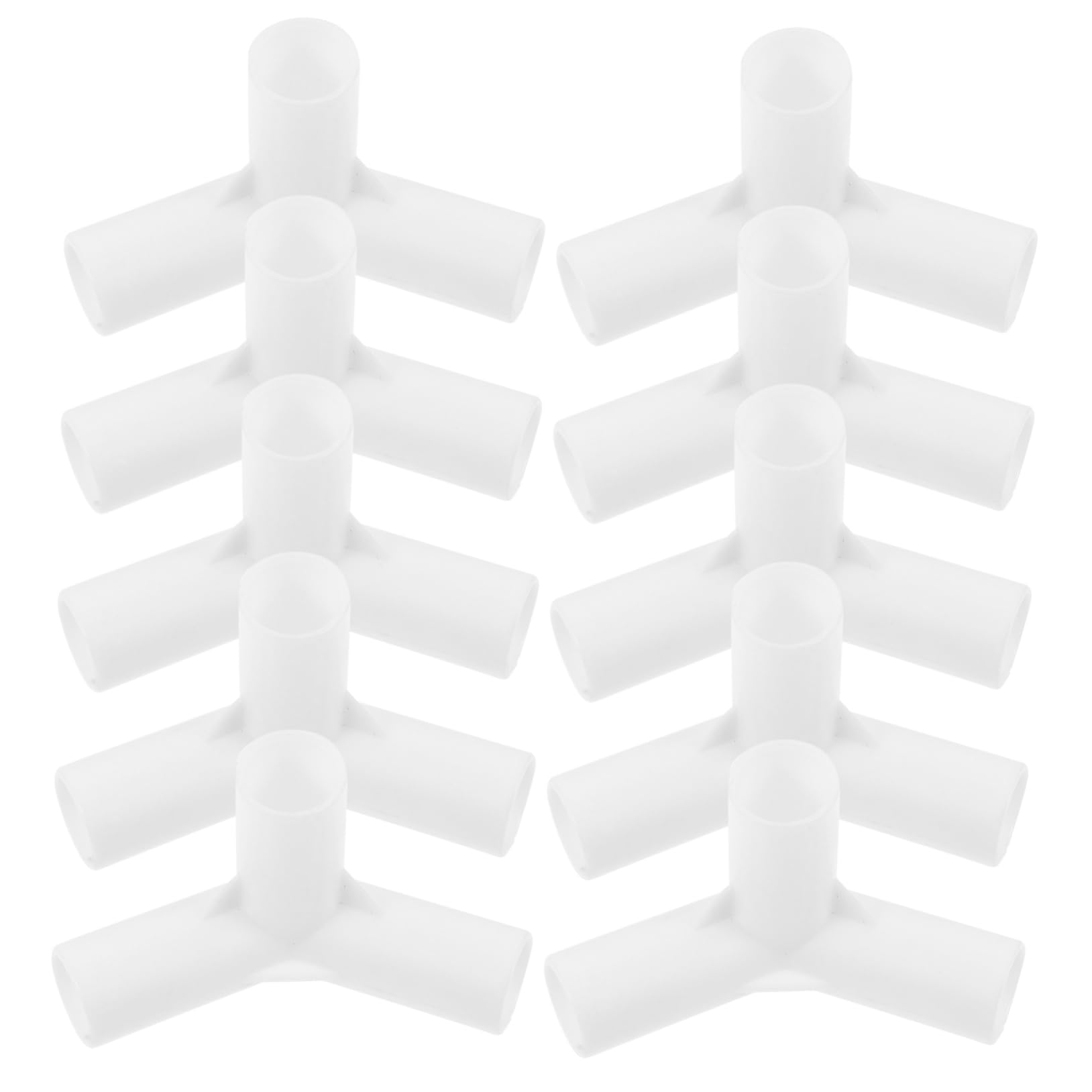 20pcs Tent Joint Fittings Tent Pole Bracket Tent Pole Connecting Adapter Three-Way Connector Adapter Pole Connector Plastic Connector Tent Supplies
