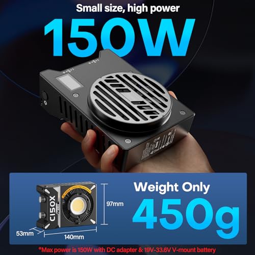 Image of Sirui C150X Handheld Pocket Bi-Color LED Light (Combo Kit)