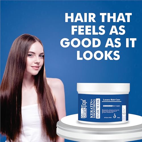 Image of keratin smoothning hair Repair Mask for Dry & Damaged Hair | sulfate and paraben free | Professional mask for Strengthening and Repairing Hair | For Chemically Treated Hair Type