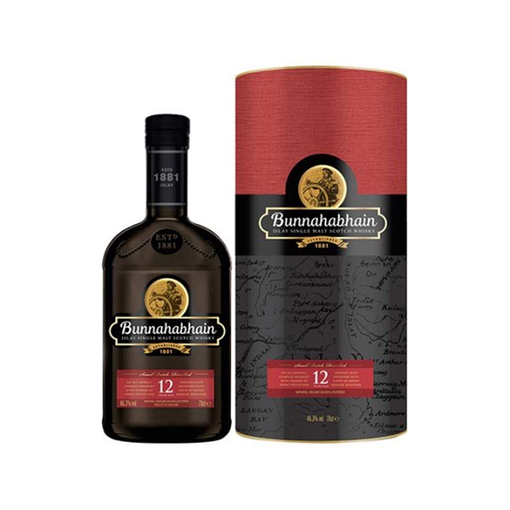 Bunnahabhain 12 Jahre scotch Single Malt Whisky 0,7L mit Portionierer