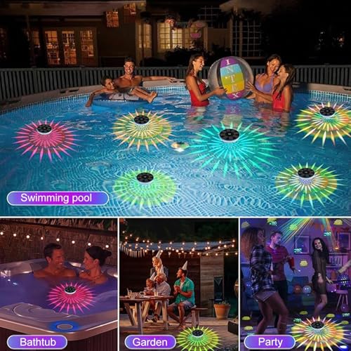 Luces de piscina solares flotantes que eliminan cables e instalación 4