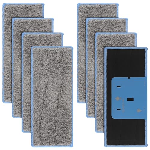 Sgizoku Lot de 8 serpillères lavables pour iRobot Braava Jet M6134, serpillères lavables pour iRobot Braava M6, serpillères réutilisables