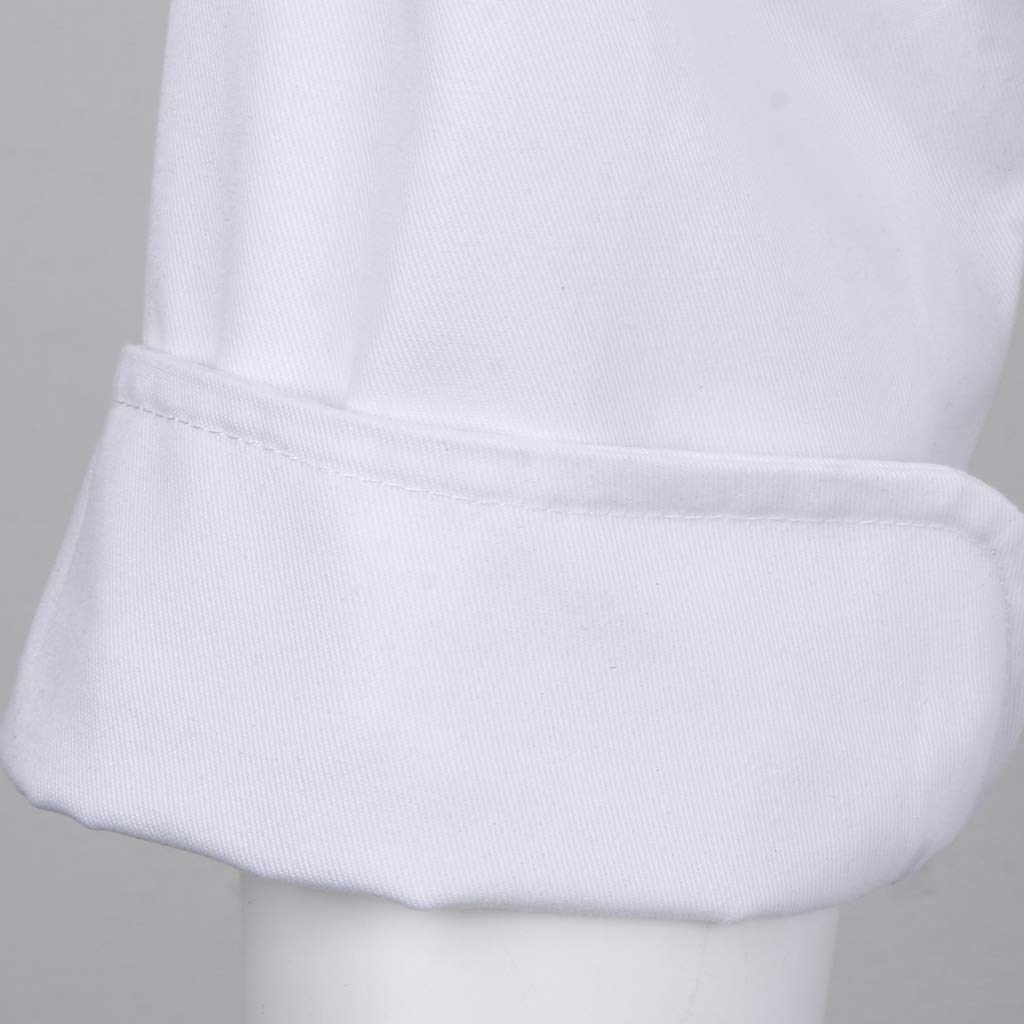 Kochjacke Langarm Köchjacke Chefmantel Retro Mode mit Bequemen Kragen Und Stifttasche Langlebiges Polyester Spandex Material für Mitarbeiter in Resta