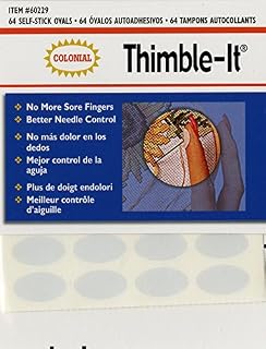 Colonial Needle Thimble-It Finger Pads-6, Beige, 1 Pack