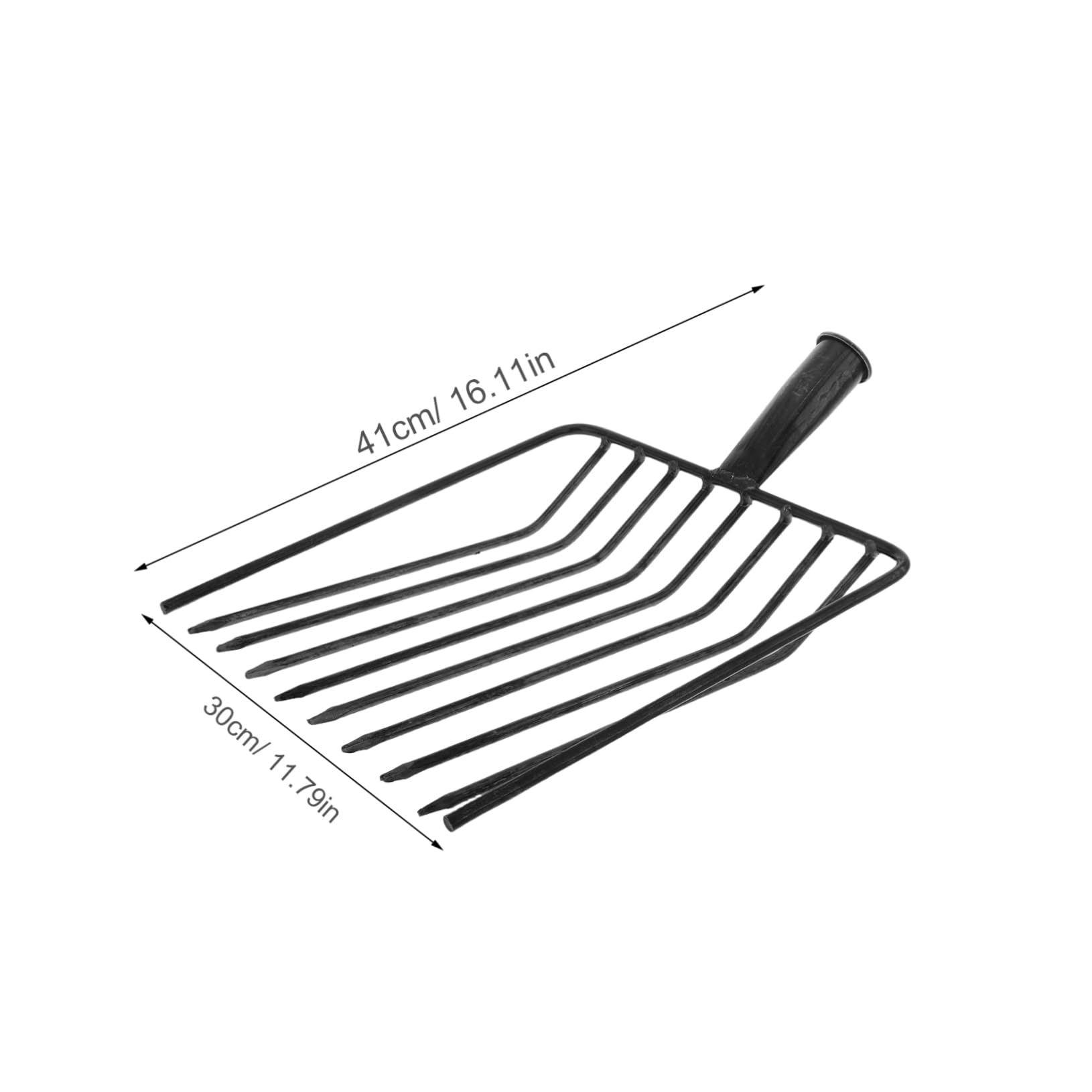 IWOWHERO Steel Construction Garden Fork Head Easy to Suitable for Enhanced Gardening Efficiency