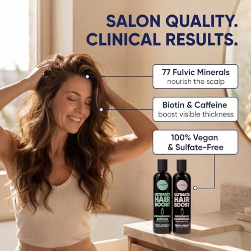 Image of Moerie Hair Growth Shampoo and Conditioner for Women and Men, Hair Loss Solution with Biotin and Rosemary, Thickening Shampoo and Conditioner for Thinning Hair - Promotes Regrowth, Double Set