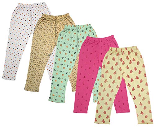 Image of IndiWeaves Girl's Regular Fit Cotton Capri Pants (71800-141142143144145-IW-N-P5-34 Lemon, Magenta, Green, Beige, White 14 Years-16 Years)