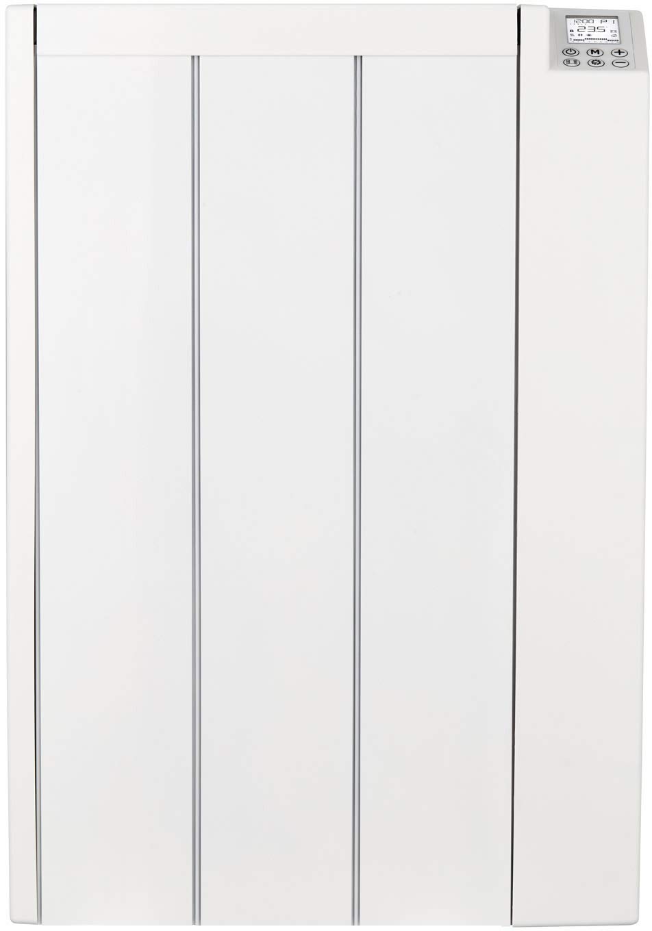 MYLEK Ceramic Panel Heater Radiator Electric with Programmable Digital Timer 600w - Aluminium Wall Mounted Freestanding Slim White, IP24 Splashproof, LOT 20 Eco Design Energy Efficient (600W)