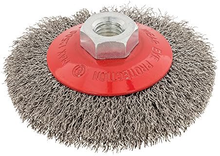 Silverline 450322 Stainless Steel Crimp Bevel Brush 100 mm - M14