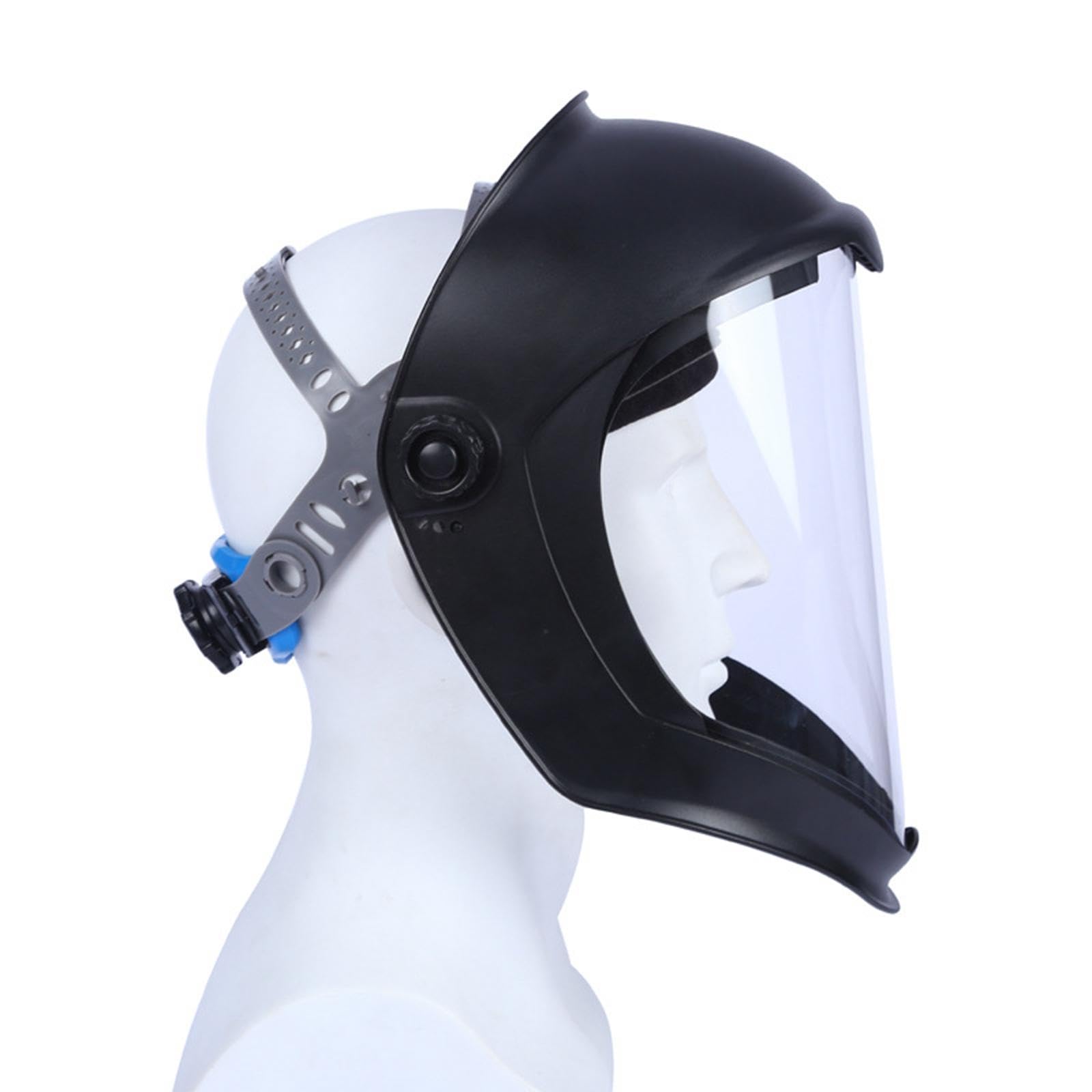 Antibeschlag Gesichtsschutzmaske mit Verstellbarem Ratschenverschluss Und Wiederverwendbarem Spritzwasserschutz