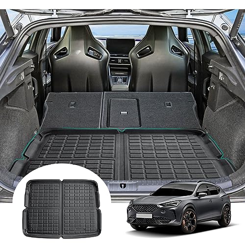 GAFAT Seat Leon IV KL/Cupr-a Leon ST FR Hybrid 2020-2023 2024 Boot Mat, Easy To Fold, Seat Leon MK4 TPE All-Weather Boot Liner, Original 3D Scanning High Edge Multifunction (Upper Boot Floor - View #12