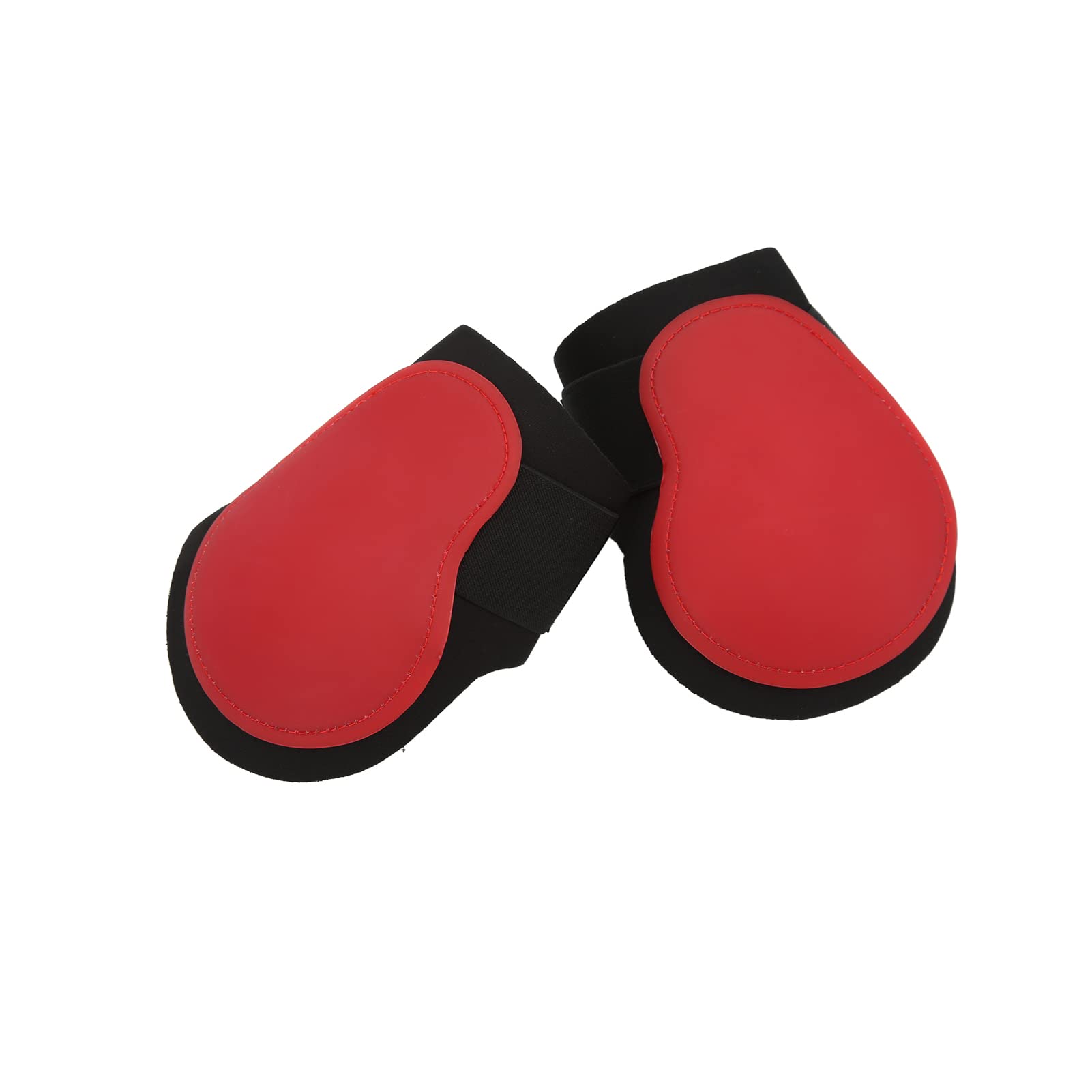 4 Stück Pferde-Sehnenstiefel-Set, PU-Schalen-Sehnenprotektoren mit weicher Polsterung und rutschfestem Design, Schutz für das Hinterbein beim Springen und bei Geländewettbewerben