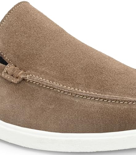 Image of Men Classic Suede Leather Loafers - Cushioned Comfort, Durable Sole & Everyday Luxury