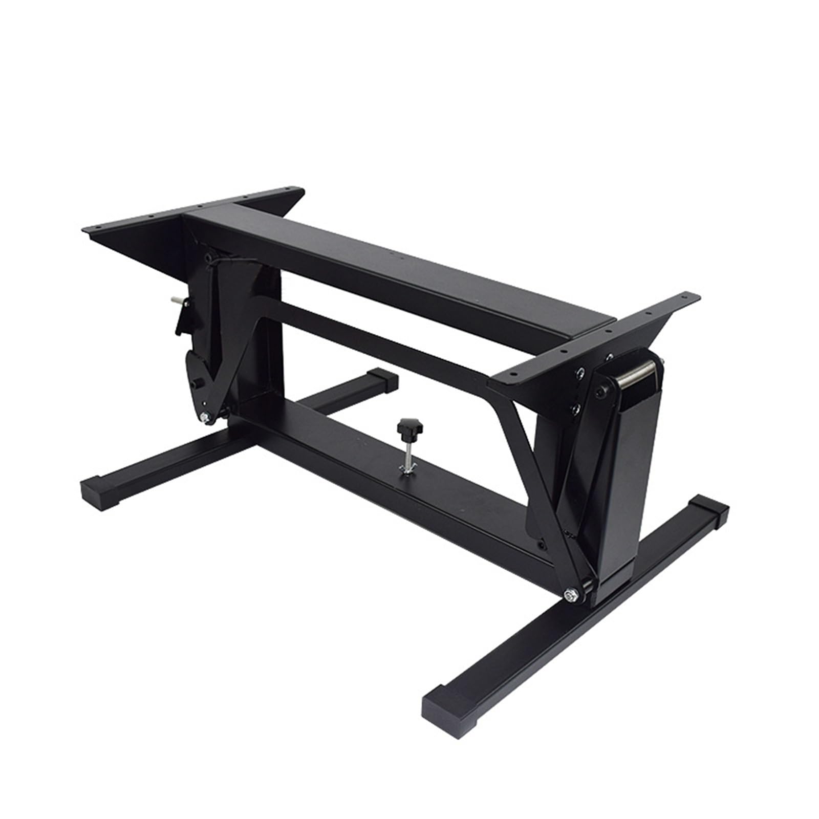 Accesorios de Soporte de Mesa para Vehículos Recreativos, Base de Mesa de Metal Plegable, Resistente a la Oxidación, Patas de Mesa Ajustables, para Caravanas para el Hogar para Yates ( Color : Black )