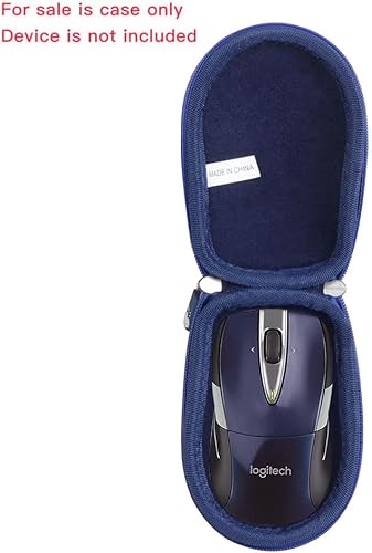Vista 2 de Hermitshell Estuche rígido de viaje para ratón móvil inalámbrico Logitech M525 M505 M545 (azul)