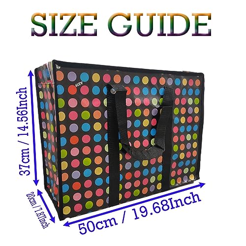 iPEAK Storage Bags Heavy Duty Laundry Bag Waterproof Dust Resistant Reusable Double Zipper Bag for Moving House Clothing Wardrobe storage - Image 3