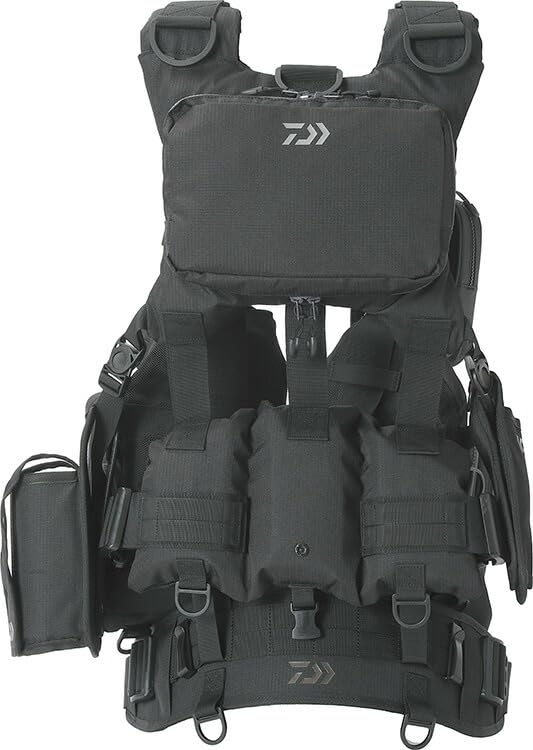 ダイワ ライフジャケット DF-6122 ブラック×メタル フィッシングベスト Amazon | ダイワ(DAIWA)自動膨張/ライフジャケット DF-6122 ブラウン