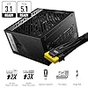 MSI MAG A750GL PCIE5 Power Supply Unit, 750W, 80 Plus Gold, Fully Modular, ATX 3.0, PCIe 5.0 GPU Support, Black Flat Cables, 7 Year Warranty #1