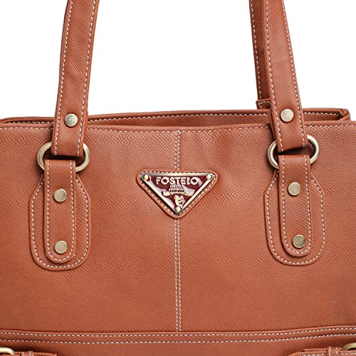 Image of Fostelo Women's Nightingale Satchel Tote Handbag for Women | Ladies Purse | Stylish Shoulder Bag | Gift For Women