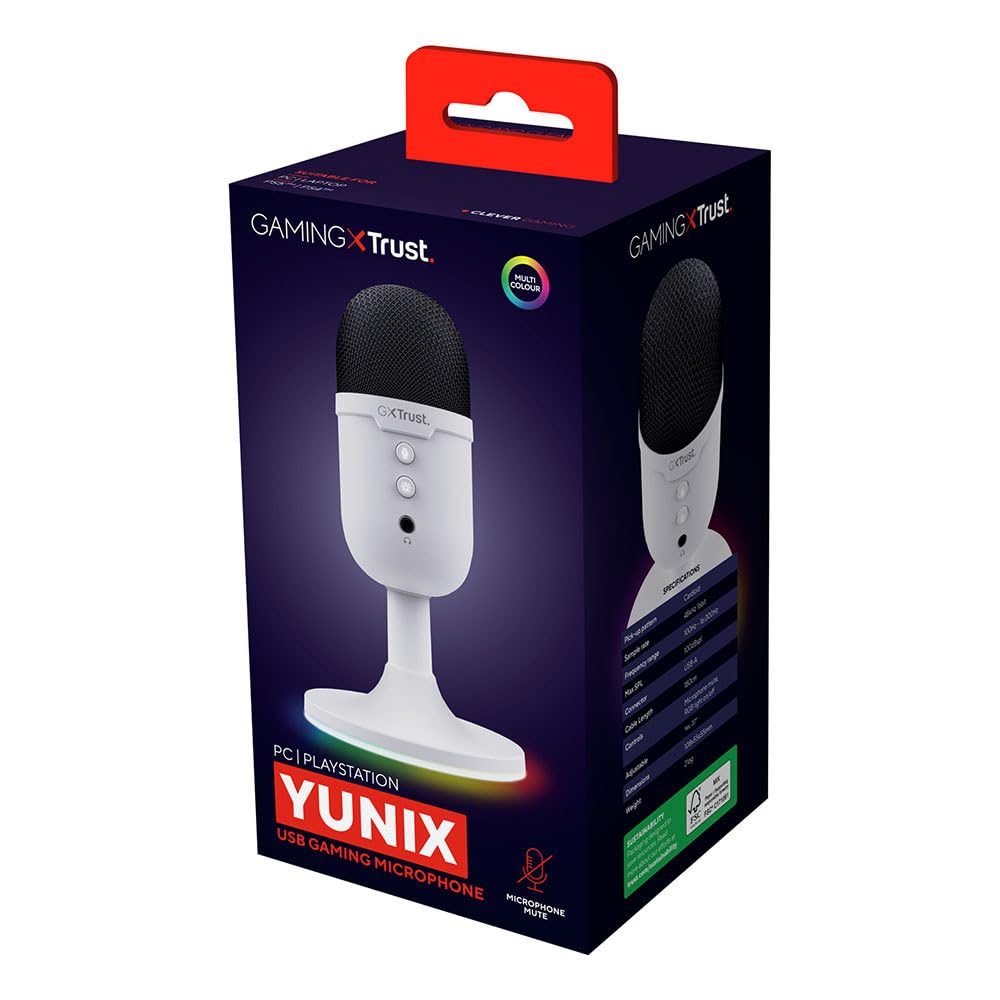 Trust Gxt 234w Yunix Gaming Mic One Size