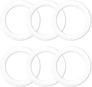 Bialetti Moka Express Dama用ガスケットシールリング 6個 6カップ用 - 予備の食品グレードのシリコンシーリングリング アルミニウム製コンロ/コーヒーメーカーポット用 (ゴムより優れています)