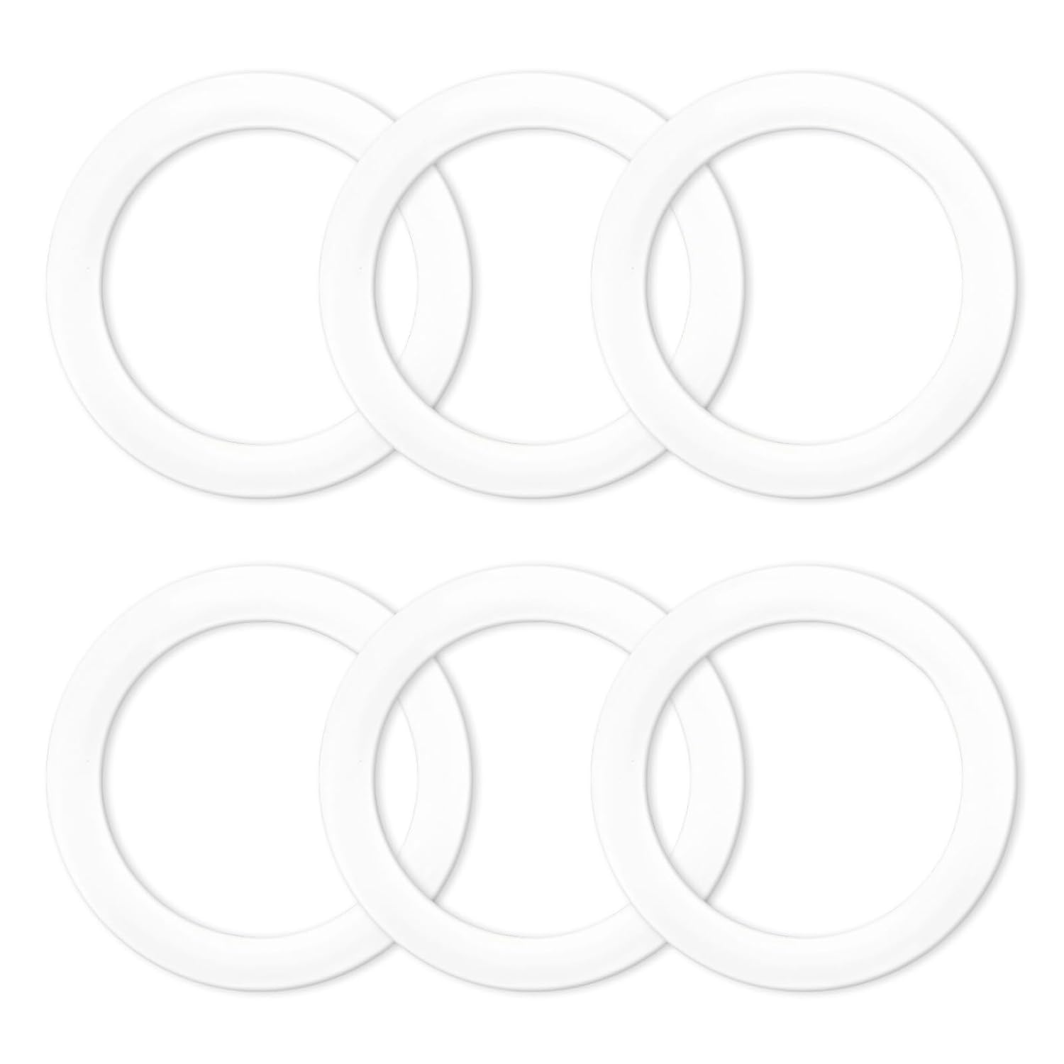 6 Pcs Gasket Seal Rings for Bialetti Moka Express Dama 6 Cups – Spare Food Grade Silicone Sealing Rings for Aluminium Stovetop Coffee Maker Pots (Better Than Rubber)