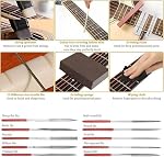 72 PCS Guitar Repair Tool Kit, Professional Guitar Repair Maintenance Kit Including Guitar Strings, Plectrums, Bridge, Guitar Code For Acoustic Electric Guitar Bass Ukulele