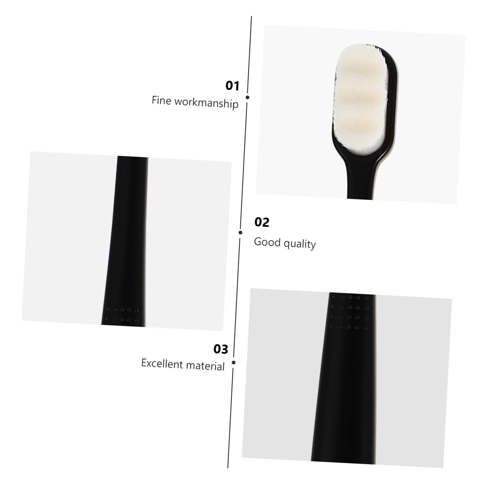3 Set Spazzolino Morbido Spazzolino Da Denti A Setole Morbida Spazzolini Sfusi Dente Spazzolini Morbidi Per Adulti Spazzolino Da Denti in Silicone Pulizia Dei Denti Pbt 6 Pezzi*3
