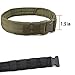 Tactical Heavy Duty Belt 1.5 Inch Combat Gear Utility Belt with Side Release Buckle Outdoor Sports and Hunting (Black)