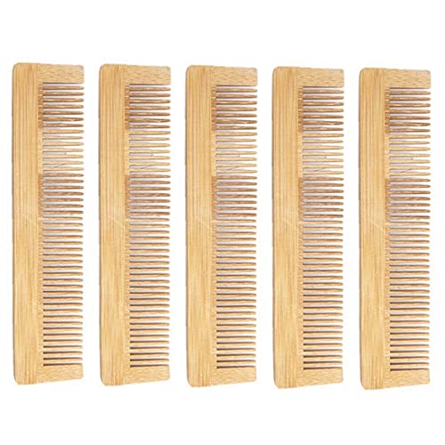 Peine de Madera de Bambú Anti-estático 10 Piezas miniatura 4