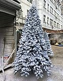 Christmas Tree Christmas Trees Sale Clearance Artificial Flock Fluffy Christmas Ornaments with Metal-Pine Stand 908(Color:Pine;Size:7ft/210cm) (Pine 10ft/300cm)