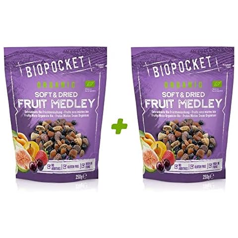 Biopocket Organic Dried Fruit Medley 2 x 250 g Cover