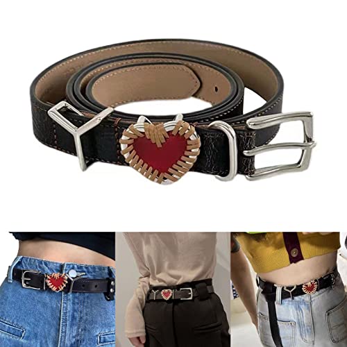 Adult Waist Belt with Knot Heart Letter Light Luxurious Personality Waist Belts for Women Trousers Coat Dress2