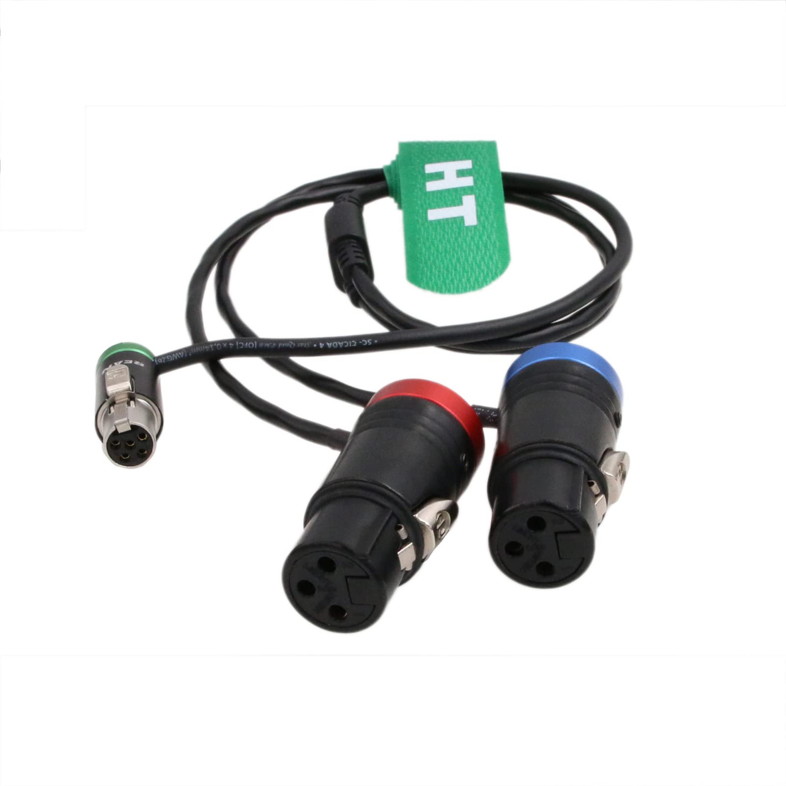 HangTon Cable de entrada de audio transmisor para grabadora de audio Micrófono Dispositivos de sonido a Zaxcom Lectrosonics, perfil bajo TA5F a XLR3F de 20 pulgadas