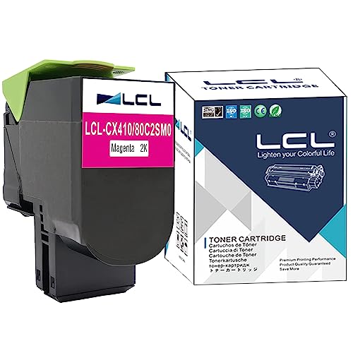Toner Lexmark 80C20M0 Compatible LCL Magenta pour les Impressions de Bureau CX510