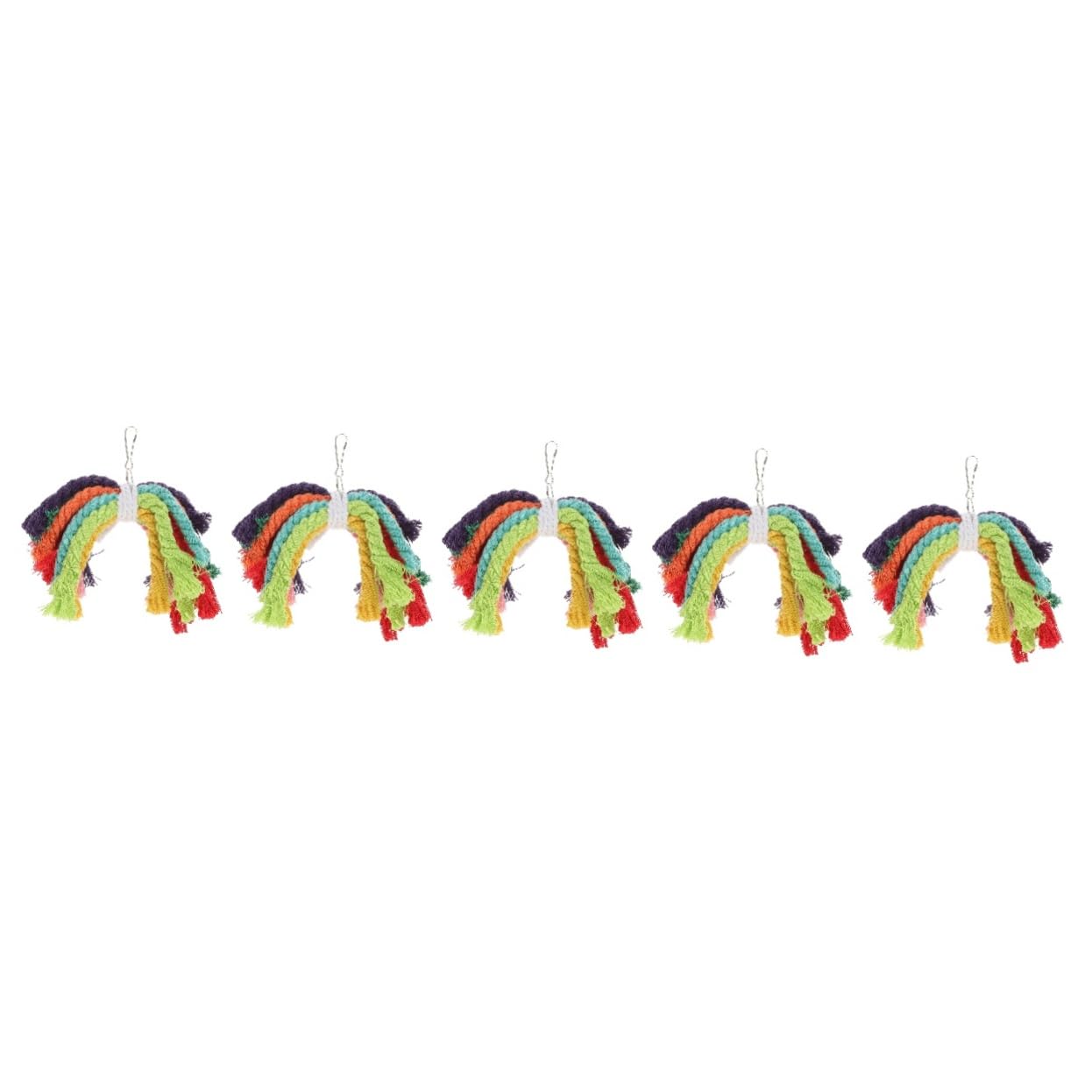 VANZACK 5pièces Jouet à Mâcher pour Perroquet Coton Accessoire Et Sûr pour Oiseaux Favorise Le Jeu Détente pour Cage à Oiseaux