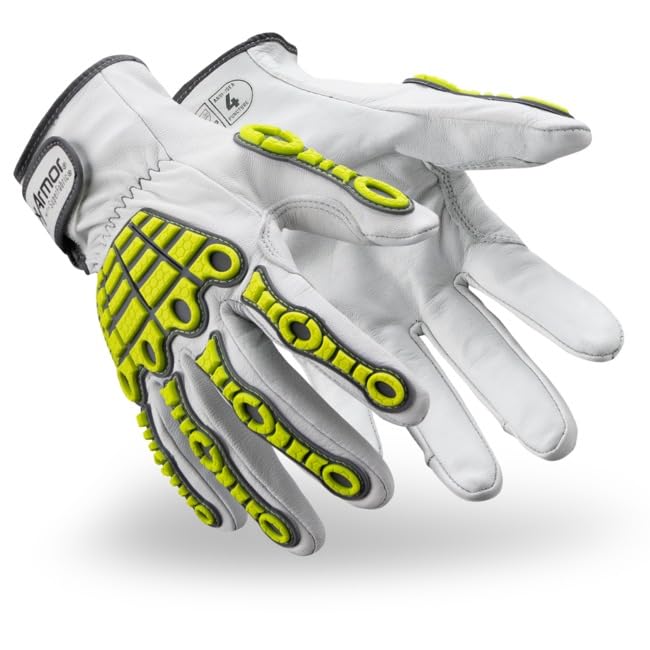 HexArmor Cut-Resistant Impact Protection Leather Work Gloves | Chrome Series® 4080 | XX-Large