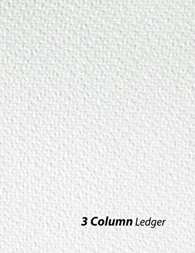 Livre de compte 3 colonnes grand format avec 120 pages pour suivi financier