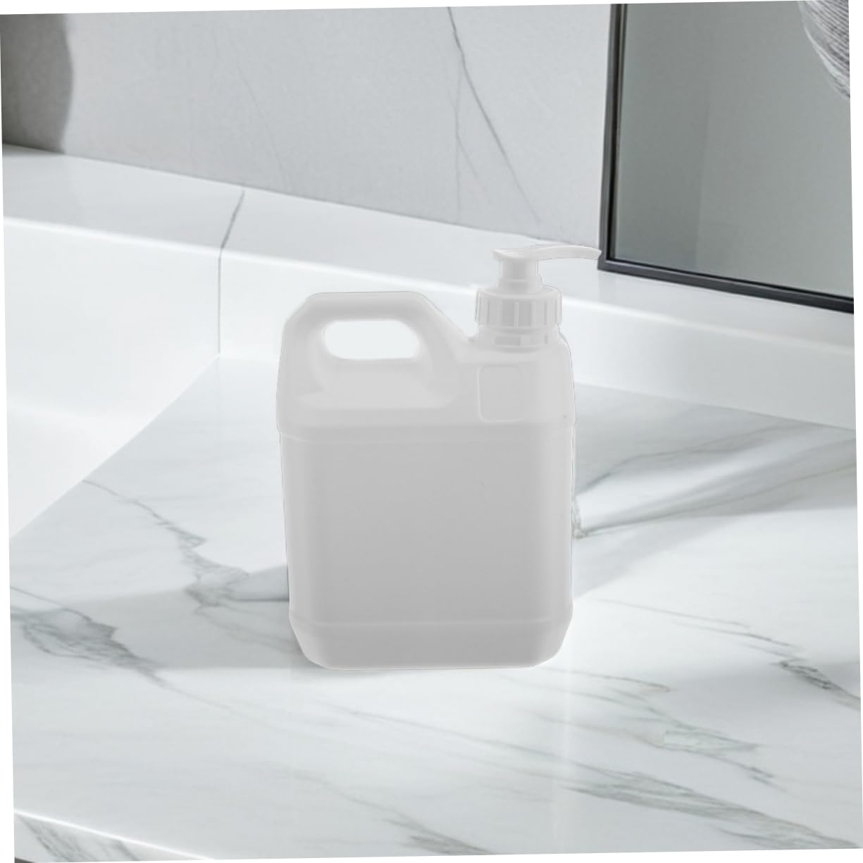 WOONEKY Bottiglie con Pompa Ricaricabili per Sapone Doccia e Shampoo, Contenitori Plastica di Colore Chiaro da 3 Pezzi, per Famiglie e Viaggi Lunghi
