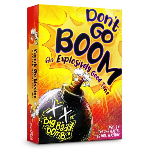 Inspiration Play Don’t Go Boom Family Card Game - Simple and Fun Card Game for Kids and Adults (2-6 Players)