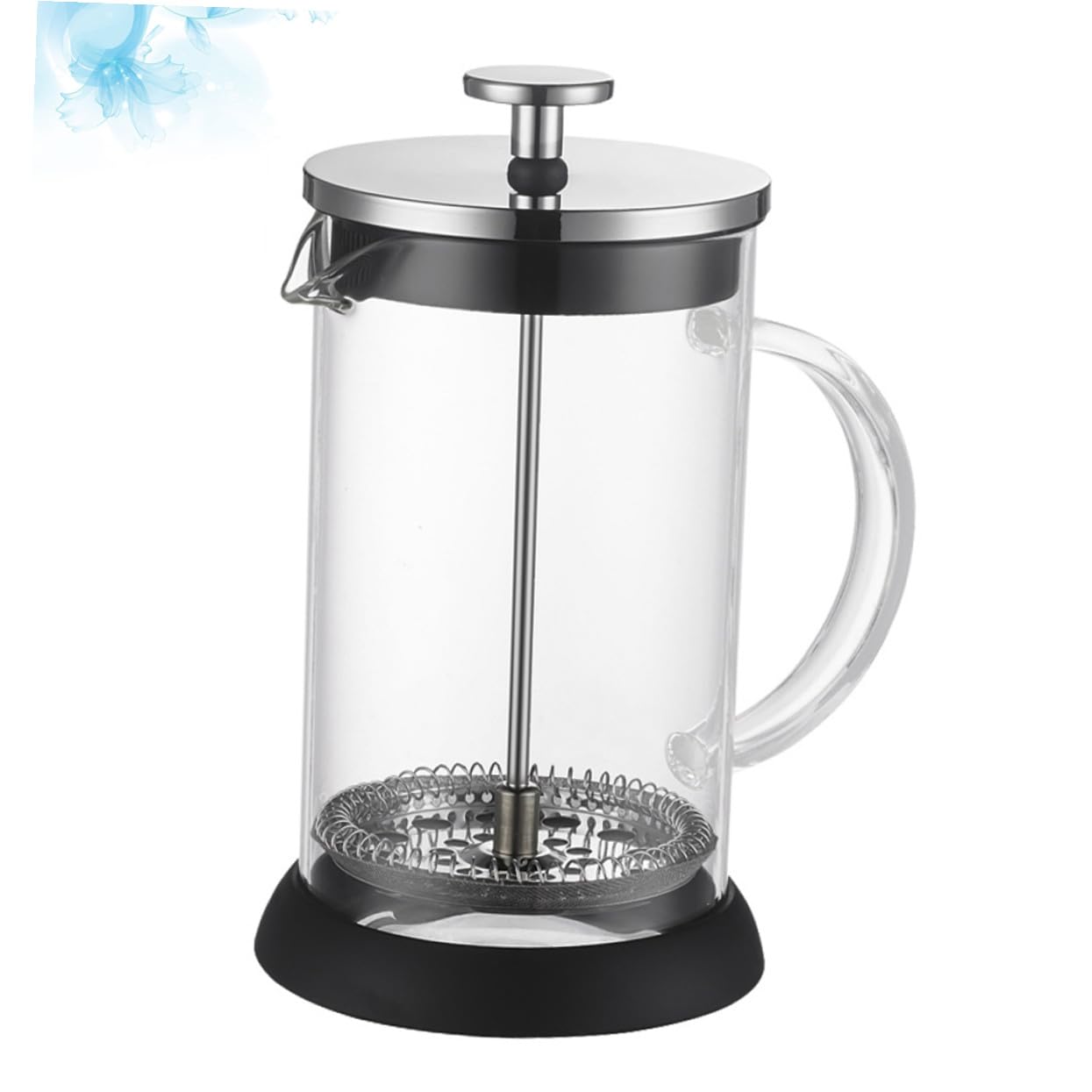 Cafetera de Moda de Acero Inoxidable 1000ml Filtro para Hogar