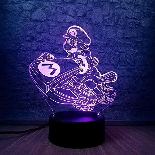 Preisvergleich Produktbild 3D Led Lampe Zeichentrickfiguren Spiel Nachtlicht, Visualisierung Amazing Touch Control Light 7 Farben Ändern Schreibtischlampen Für Kinderzimmer Decoration,Bestes Geburtstag Geschenke