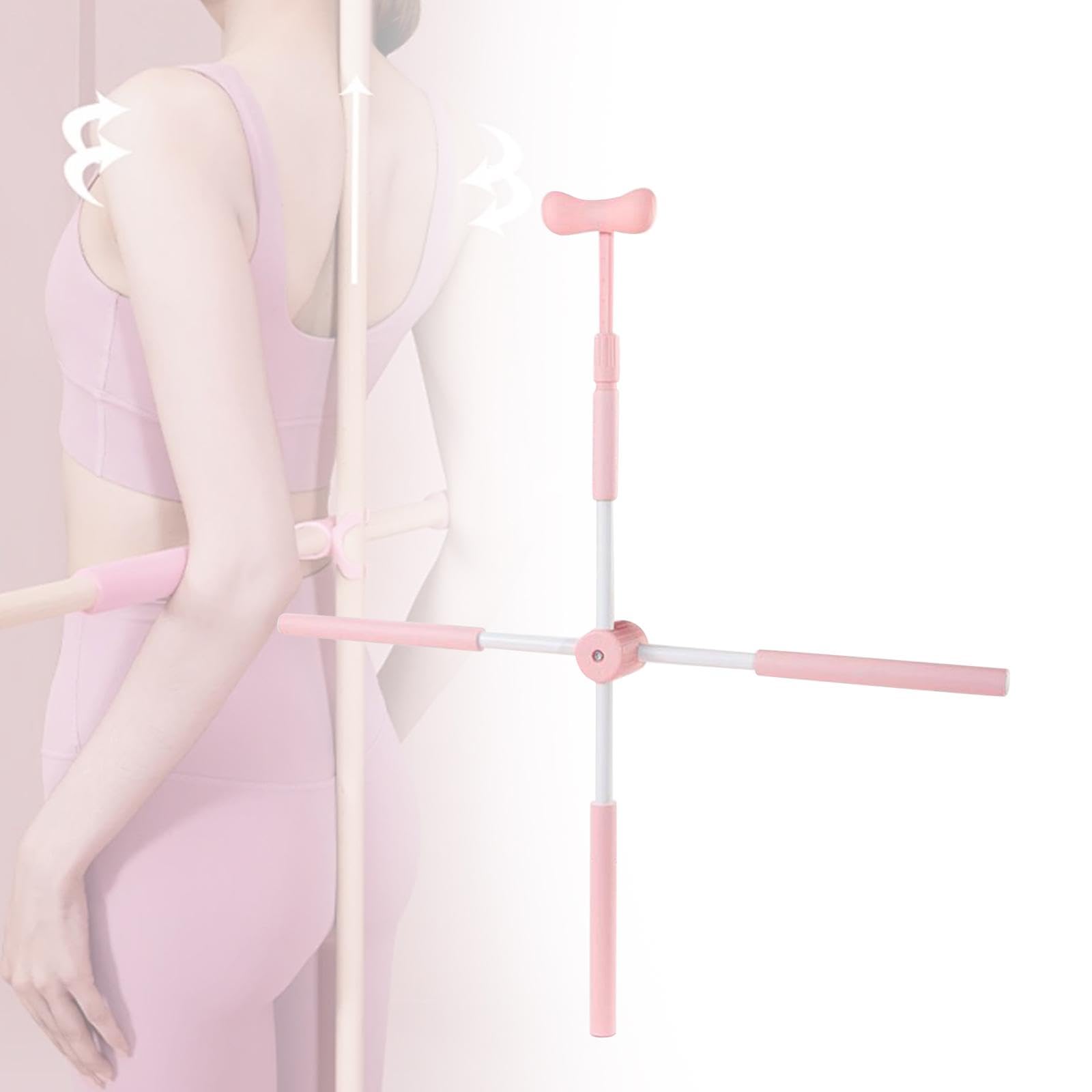 rockible Yoga Stöcke Rücken, Korrektur Stick Rücken, Haltungskorrektur Stöcke, Bodybuilding Yoga Pilates Stick, Rücken Stretching Stick für Frauen offener Rücken Gymnasten Körperformung