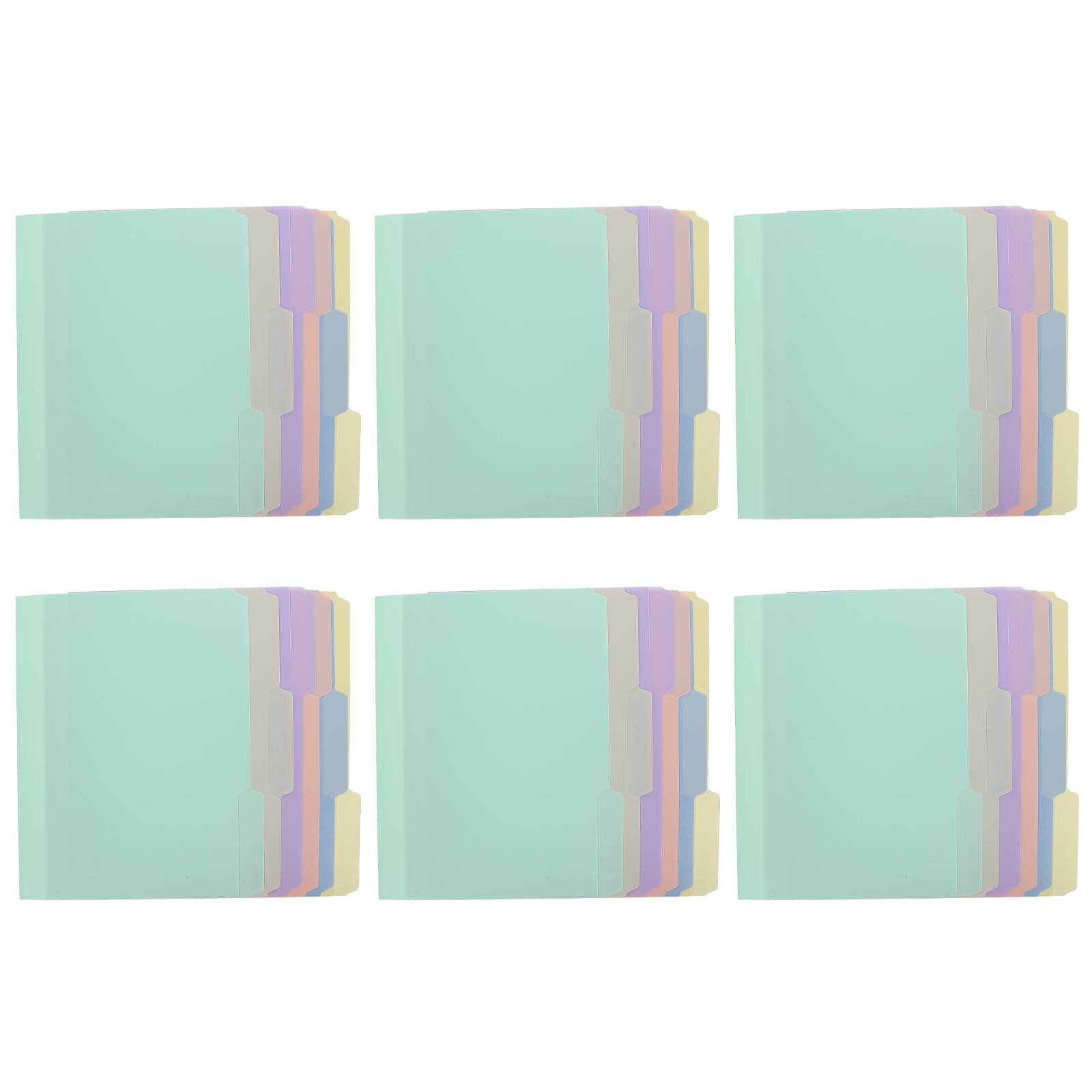 Cartelline Manila 36pezzi in Plastico con 1/3 Cut With Tabs