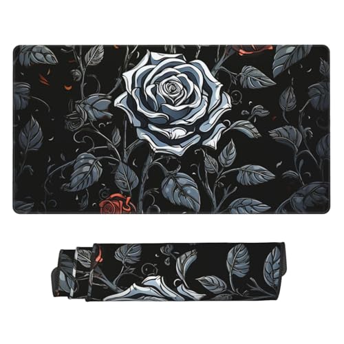 Tapis de souris de jeu fluide avec bords cousus anti-effilochage