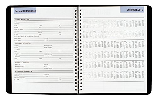 Dayminder Weekly Planner 2015, Wirebound, 6.88 X 8.75 Inch Page Size, Black (G590-00) #TOP3