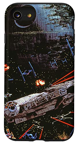 Star Wars Le Retour du Jedi Death Star II Battle Noir Coque pour iPhone SE (2020) / 7/8